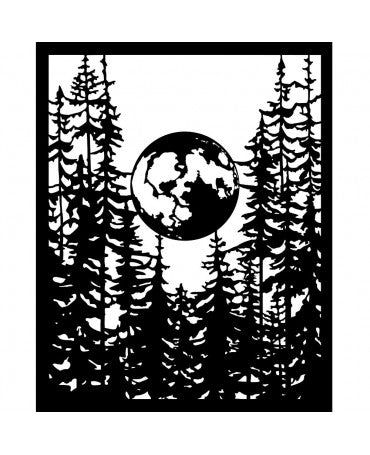 STENCIL STAMPERIA 20x25cm Herbarium Silvae Moon in the Forest 2