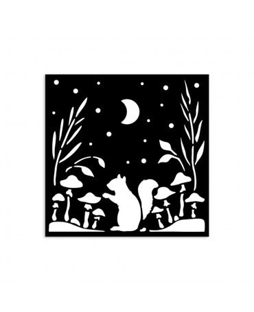 STENCIL Stamperia 12x12 cm Herbarium Silvae Squirrel 2