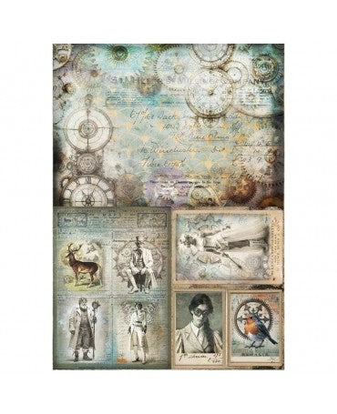 Papel decoupage PRIMA Fiber A3 Steam and Frost 1