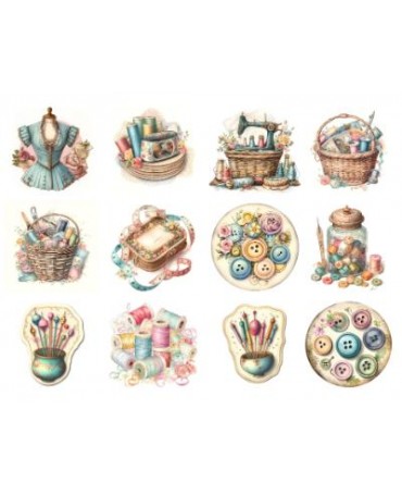 Papel Seda A4 Costura Mix 15 1