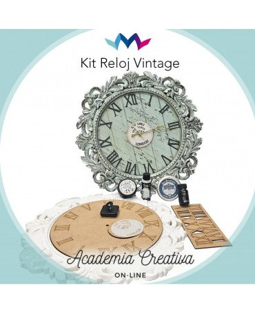 Madera KIT RELOJ + VÍDEO TUTORIAL ACADEMIA CREATIVA MONTEJO 1