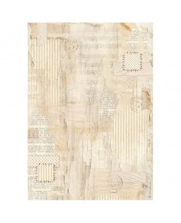 Papel arroz Stamperia A4 Family Background Pattern 1