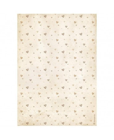 Papel arroz Stamperia A4 Baby Hearts Pattern 1