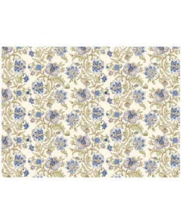PAPEL ENCUADERNAR ROSSI 2 ud CRT233 Flores azul 2 1