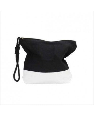 NECESER ALGODÓN Blanco y negro 22,5x17,5x6 1