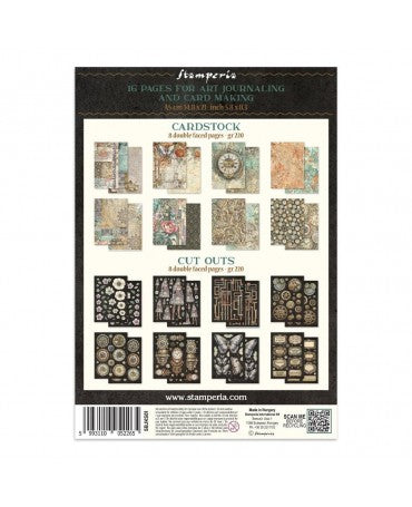 JUNK JOURNAL STAMPERIA A5 Gardens of Time 2