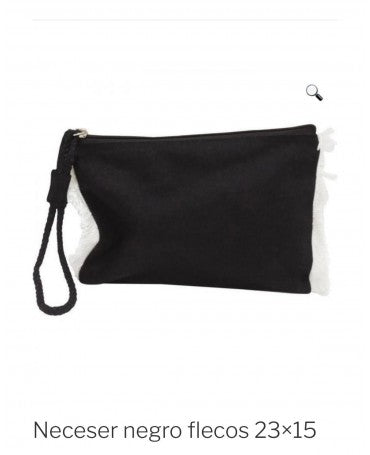 Neceser flecos 23×15 Negro 1
