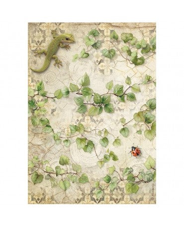 Papel arroz Stamperia A4 All Around Ivy 1