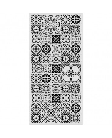 STENCIL Stamperia 12x25cm All Around Tile 1