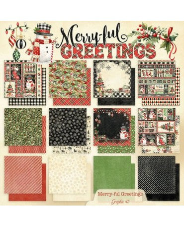 Colección 30x30 GRAPHIC 45 Merry-ful Greetings 2
