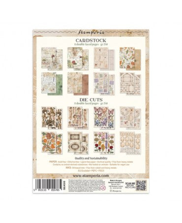 JUNK JOURNAL STAMPERIA A5 Flowers and Poems 2