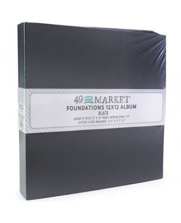 ALBUM 49 Market Foundations 12x12 Negro 1