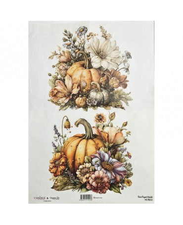 Papel arroz Cadence A3 NG1503 Calabazas 1