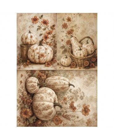 Papel Arroz SOFT A3 SPA6026 Calabazas 1