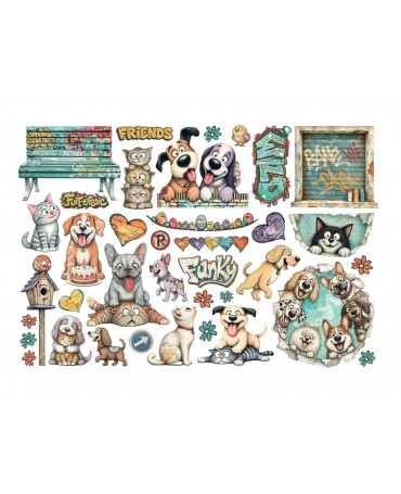 Ephemera Stamperia Furry Friends 2 2