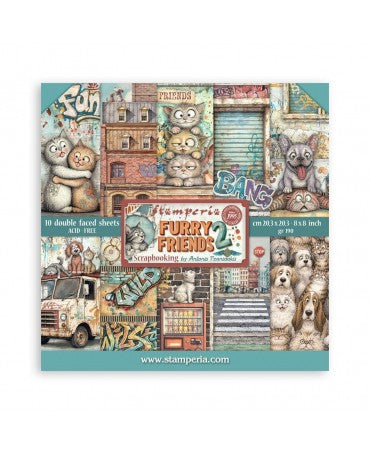 COLECCIÓN 20X20 STAMPERIA Furry Friends 2 1