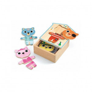 Puzzle dress up mix djeco 2