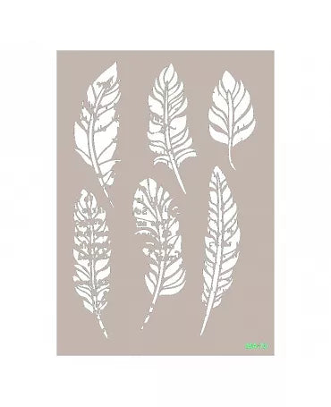 STENCIL CADENCE Plumas 21x30cm 1