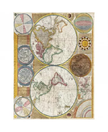 Papel arroz Cadence A3 MAPA MUNDI 1