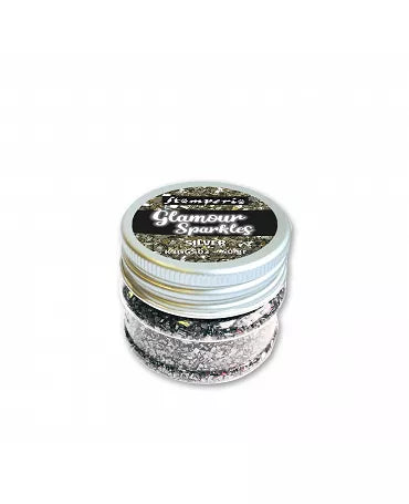 CRISTALES Glamour Sparkles Stamperia PLATA 1