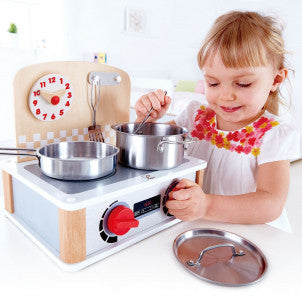 Set cocina y grill para cocinitas hape 2