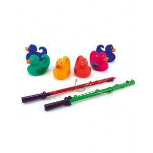 Juego habilidad pesca-patos arco iris djeco 2