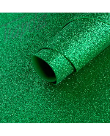 FOAM-GOMA EVA 40X60 GLITTER Verde Botella 1