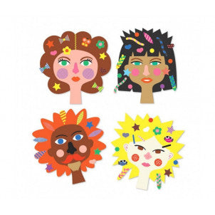 Crear con pegatinas peluqueria djeco 2