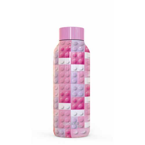 Botella termo inox quokka 510ml pink bricks 1