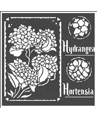 STENCIL Stamperia HORTENSIA Flames 18x18cm 1