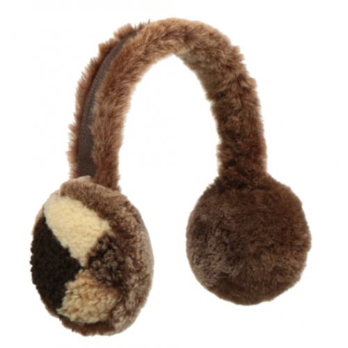Orejeras earmuff patchwork marron stetson 1