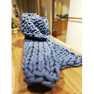 Manta big cotton 80x130 blue panapufa 1