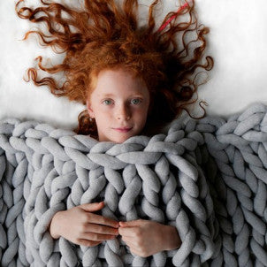 Manta big cotton 80x130 blue panapufa 2