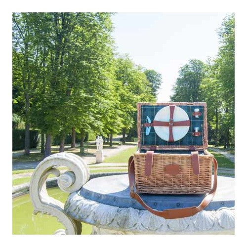 Cesta de picnic trianon vert 2 pax jardins comtesse 2