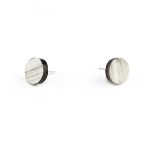 Pendiente marbled black horn l´indochineur 1