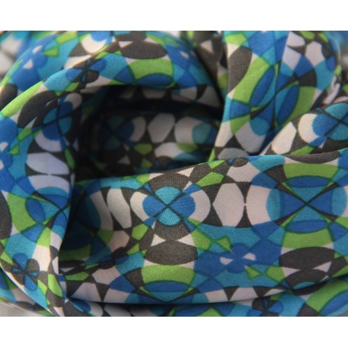 Pañuelo mini kaleidoscope green les belles vagabondes 1