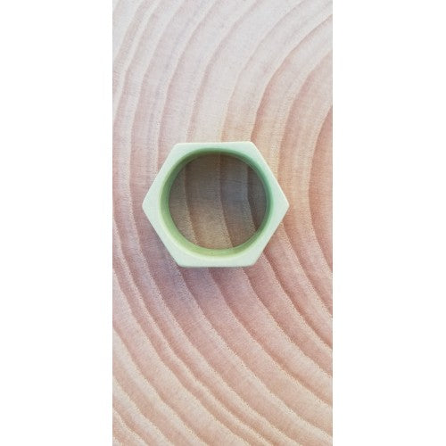 Anillo hexagon green stook t-m (17-18mm) 1