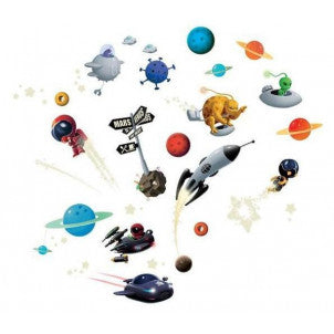Astronautas stickers djeco 1