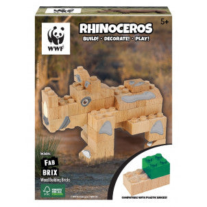 Construccion rinoceronte 42 pzas wwf 1