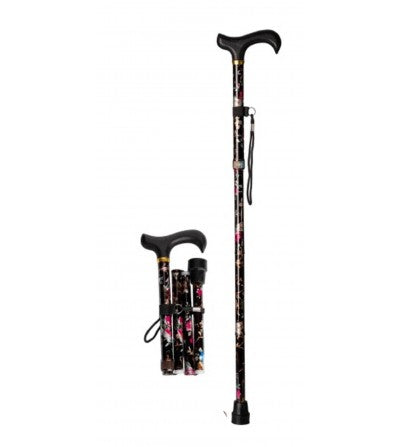 Bastón plegable de Mujer estampado flores 1