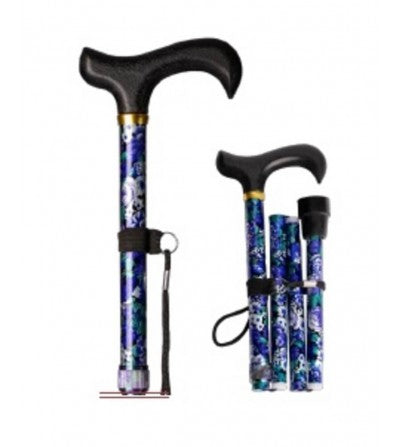 Bastón plegable de Mujer estampado flores 3