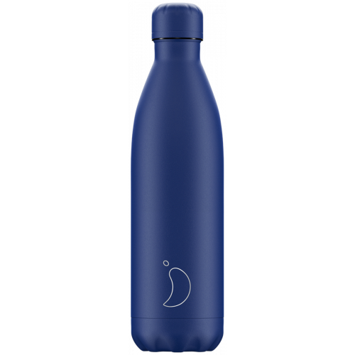 Botella inox. mate azul total 500ml chilly's 1