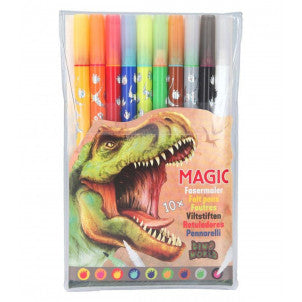 Rotuladores magicos de doble punta dino world 1