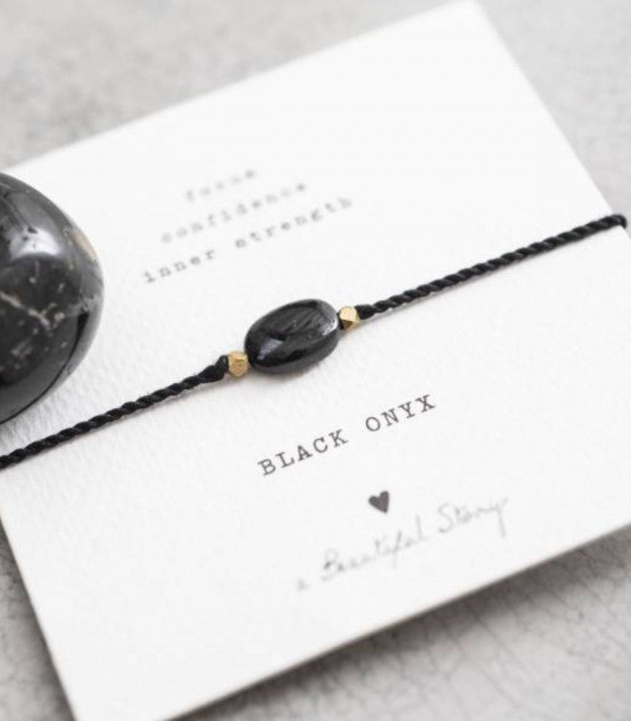 Pulsera piedra black onyx a beautiful story 1
