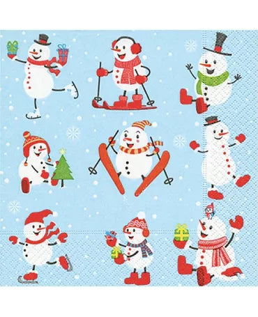 Servilletas MUÑECOS NIEVE 1