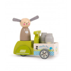 Motocarro del lechero gran familia moulin roty 1