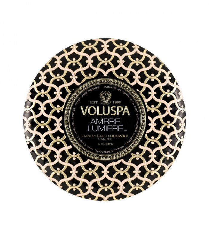 Vela 3 mechas ambre lumiere voluspa 2