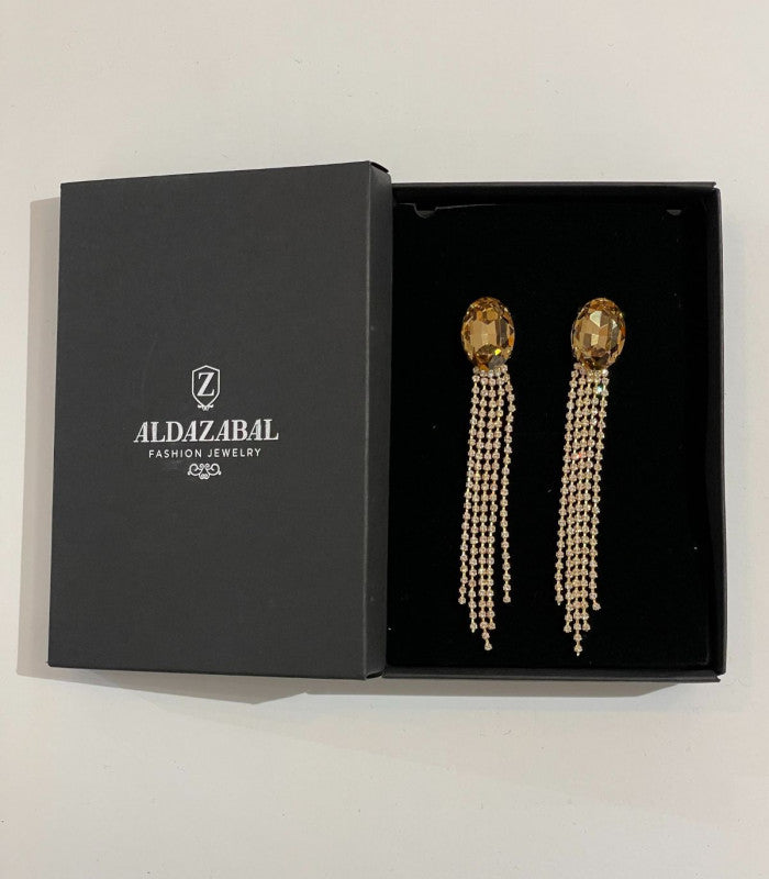 Pendiente swarovski ambar p-299 aldazabal 1