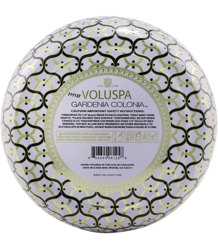 Vela 3 mechas gardenia colonia voluspa 2