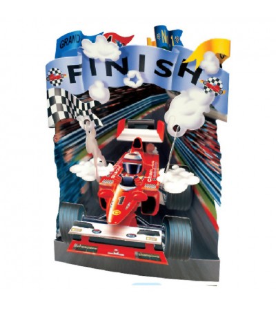 Tarjeta 3D , POSTAL SWING BOLIDO 1